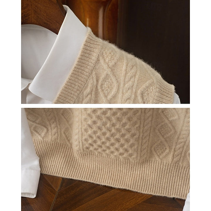 Frederick | Cable-Knit V-Neck Sweater Vest