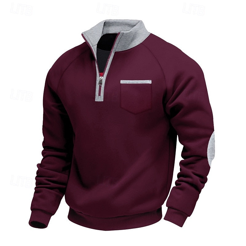 Bradley | Quarter-Zip Stand-Collar Sweatshirt