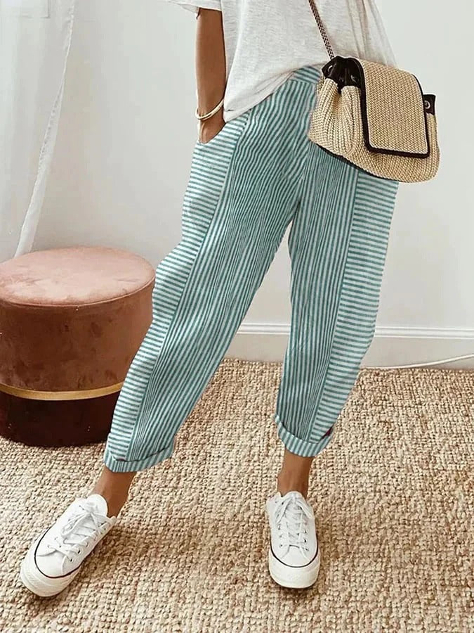Harriet | Striped Relaxed Summer Pants