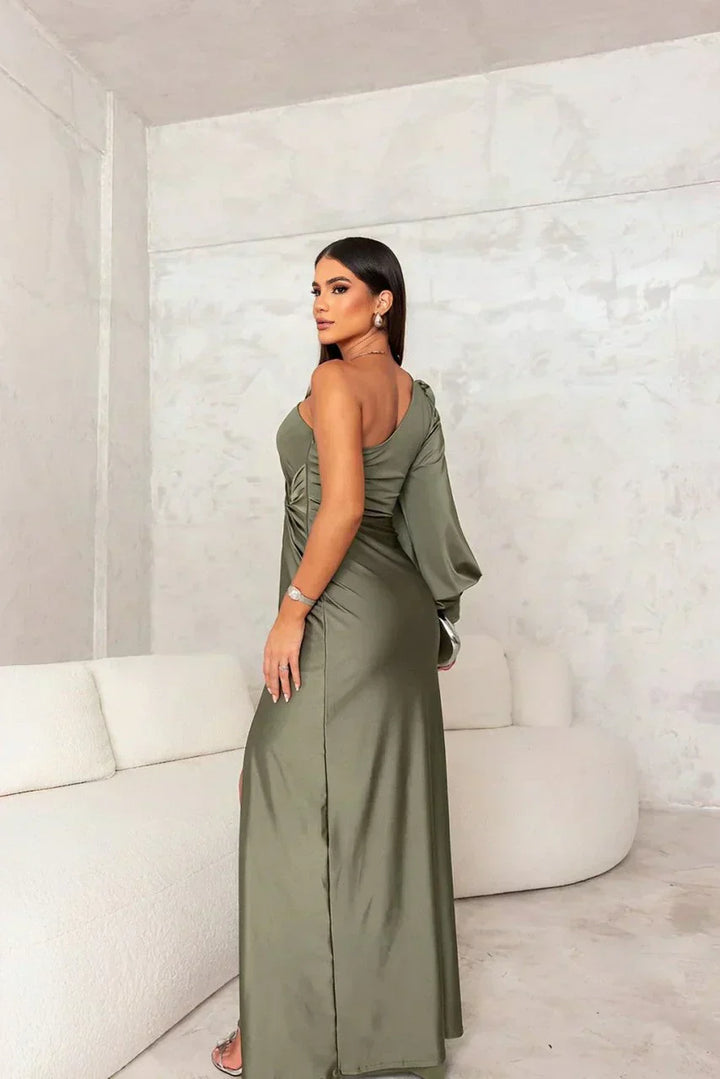 Samantha | Elegant One Shoulder Evening Dress