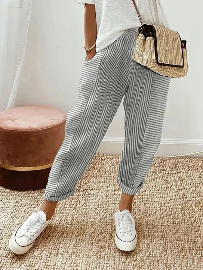 Harriet | Striped Relaxed Summer Pants