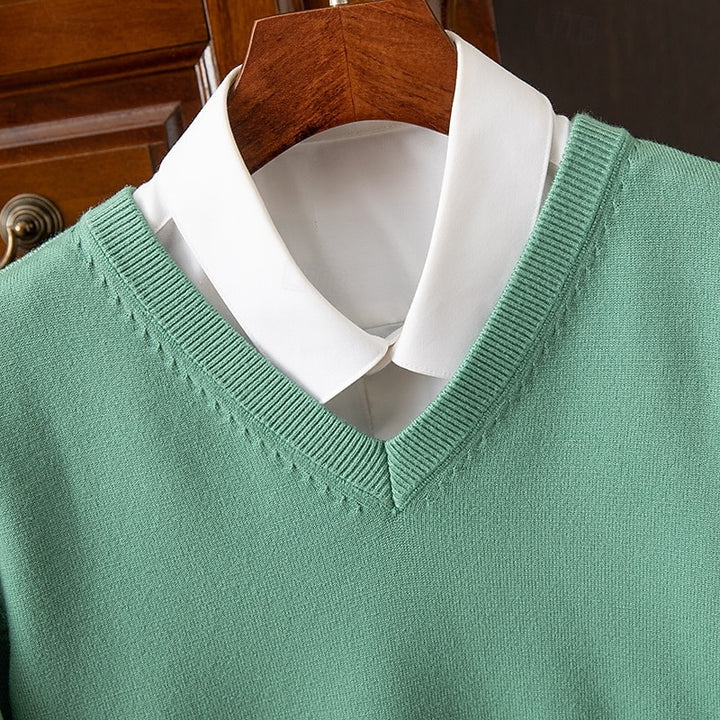 Calvin | Refined V-Neck Sweater