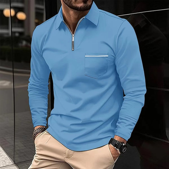 Ashton | Refined Quarter-Zip Polo Shirt