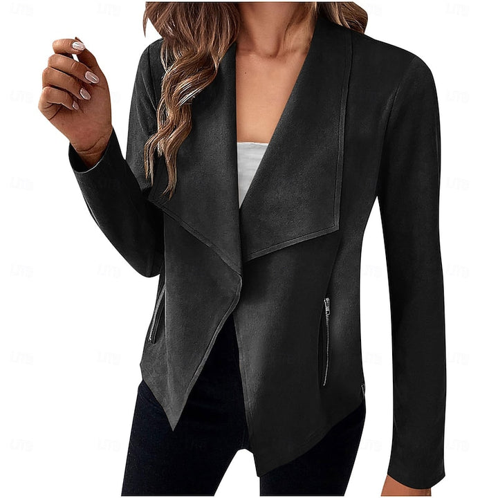 Sloane | Draped Open-Front Jacket