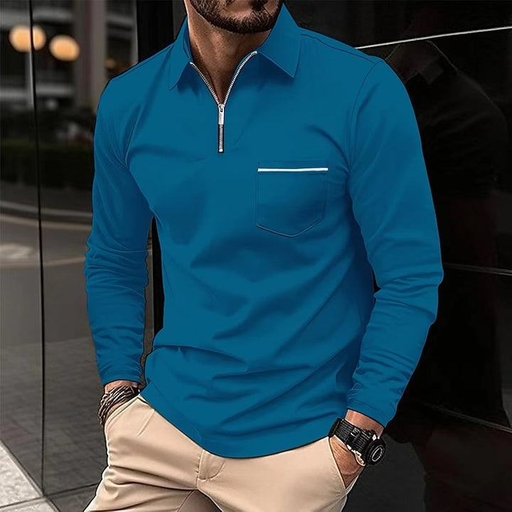 Ashton | Refined Quarter-Zip Polo Shirt