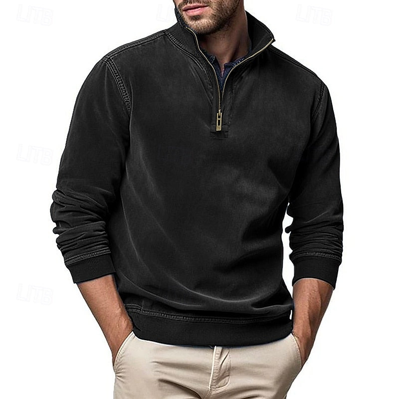 Raymond | Half-Zip Stand-Collar Sweatshirt
