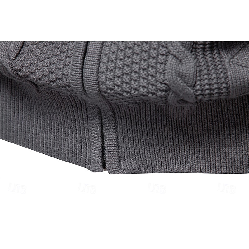 Sheldon | Cable-Textured Zip Cardigan
