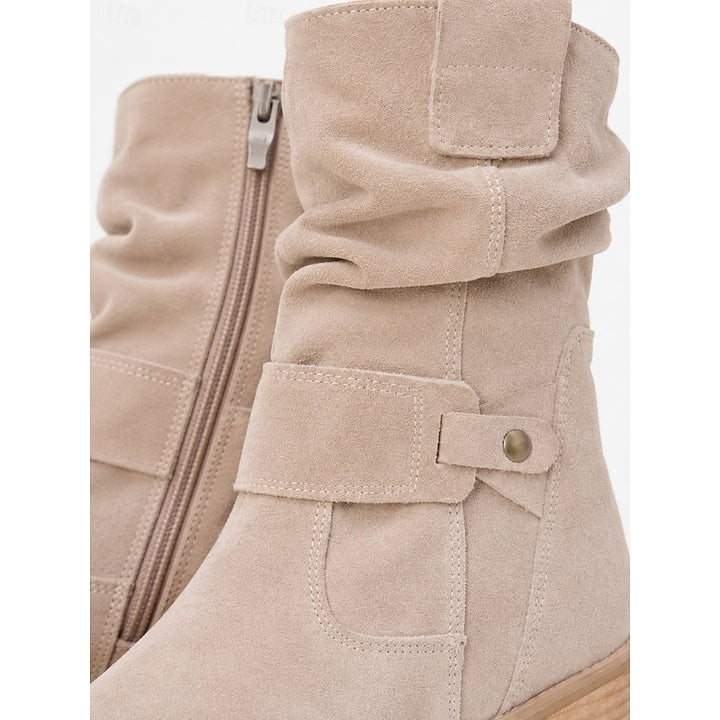 Annika | Slouchy Buckle Ankle Boots