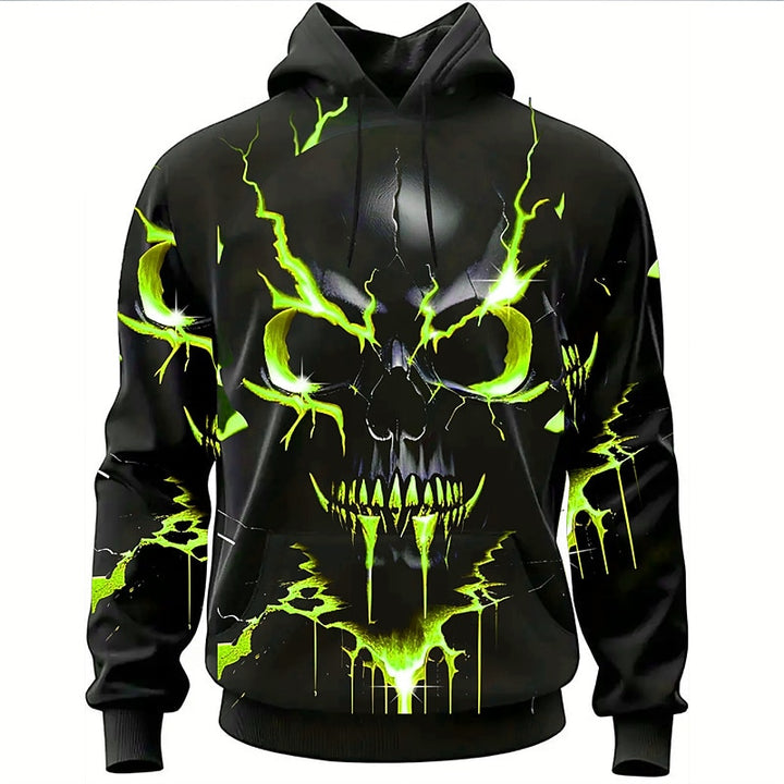 Ronan | Bold Halloween Skull Hoodie