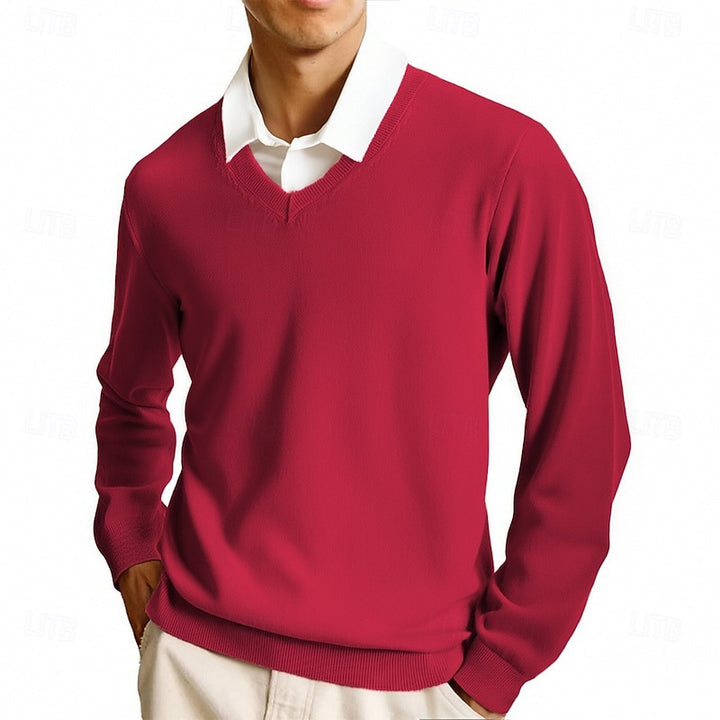 Calvin | Refined V-Neck Sweater