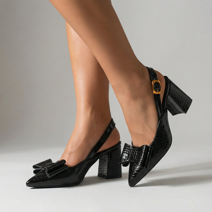 Rosanna | Bow-Detail Slingback Pumps