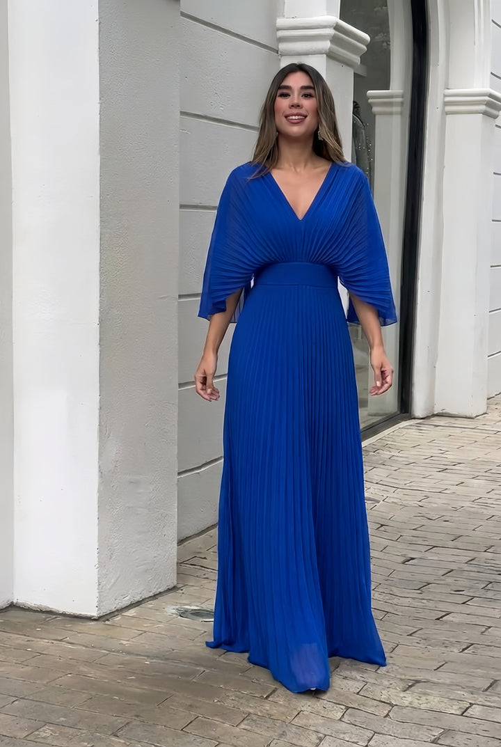 Eloise | Flowing Pleated Maxi Dress