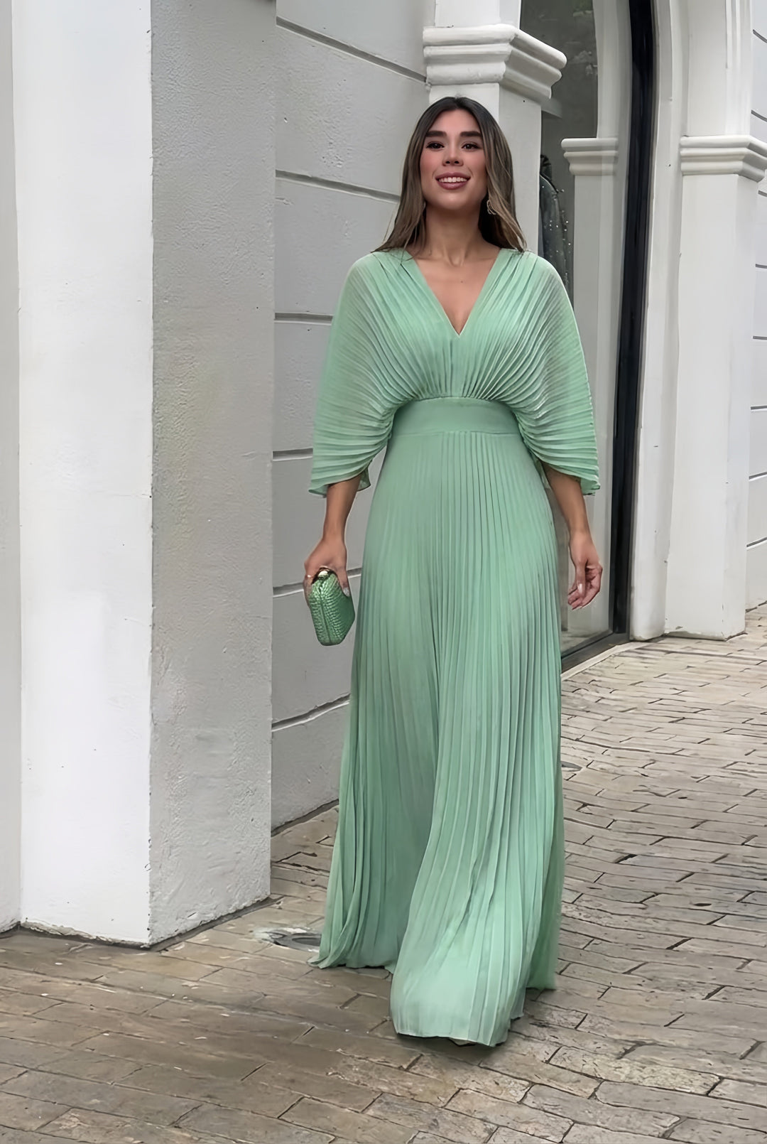 Eloise | Flowing Pleated Maxi Dress