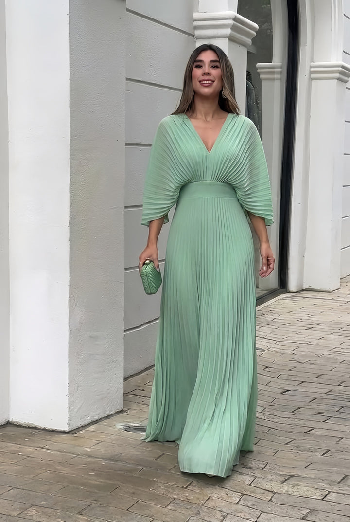 Eloise | Flowing Pleated Maxi Dress