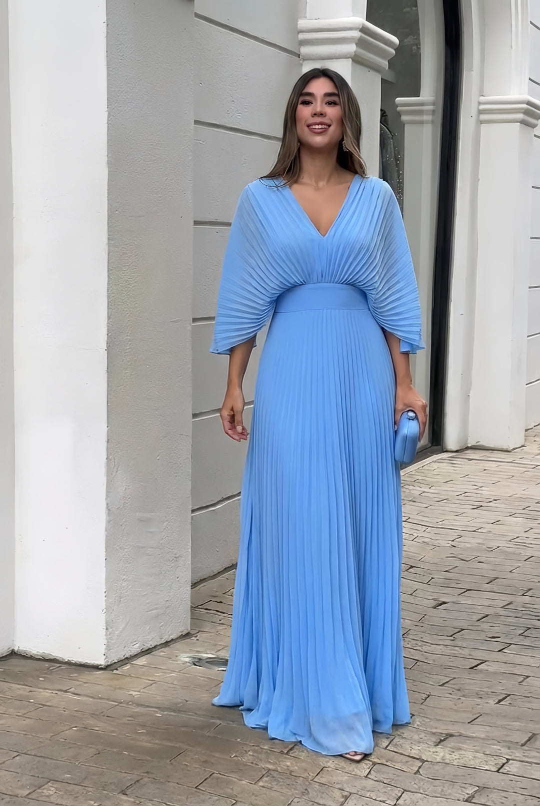 Eloise | Flowing Pleated Maxi Dress