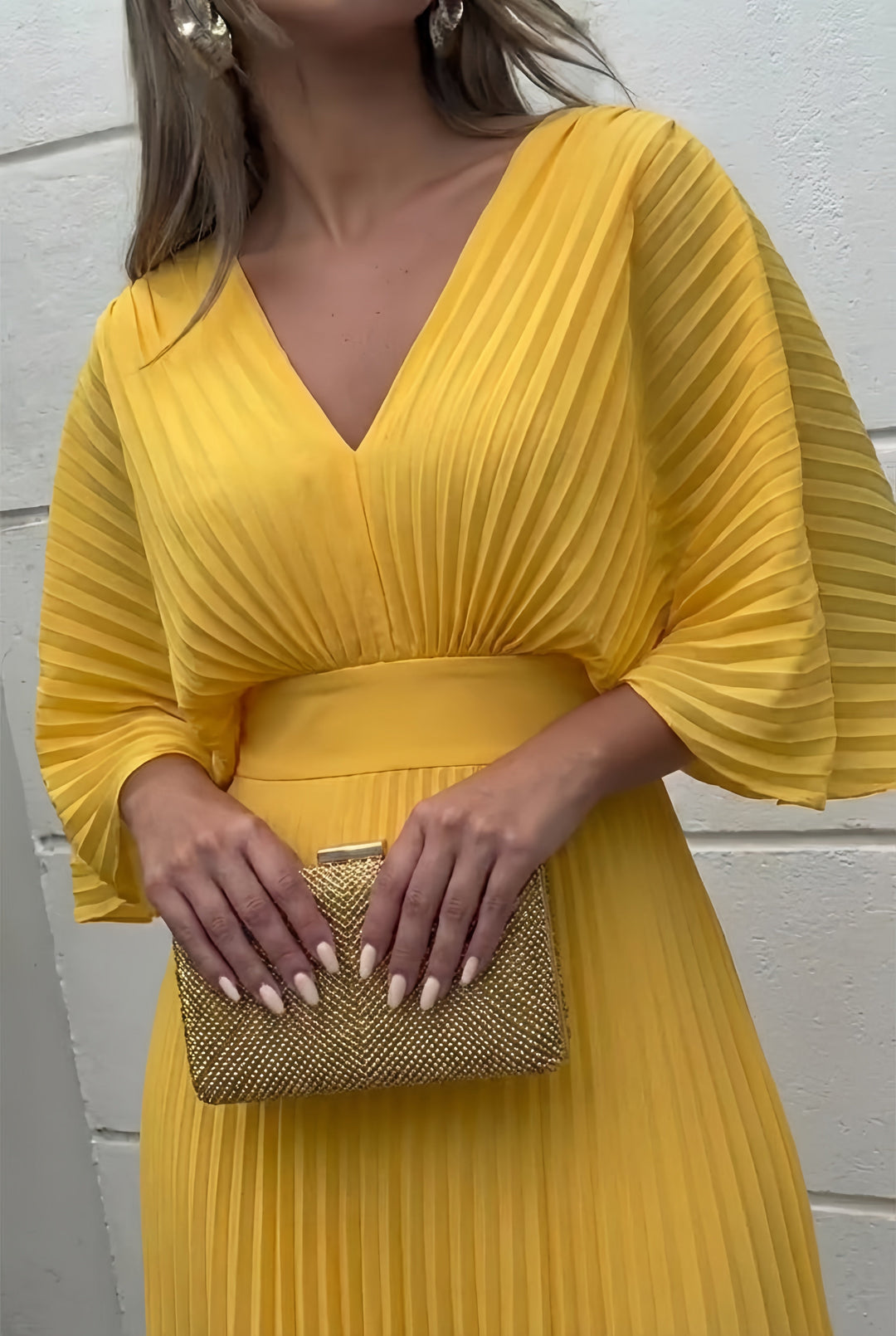 Eloise | Flowing Pleated Maxi Dress