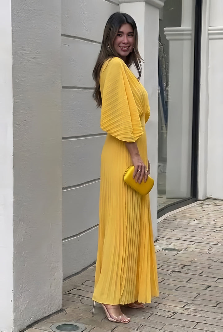 Eloise | Flowing Pleated Maxi Dress