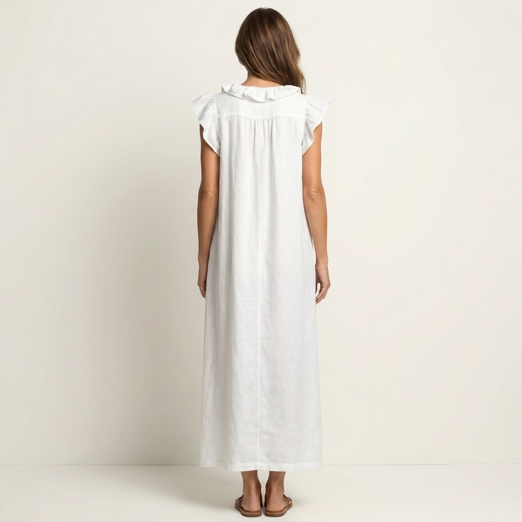 Marielle | Ruffle V-Neck Maxi Dress
