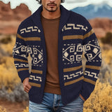 Dean | Patterned Zip Cardigan