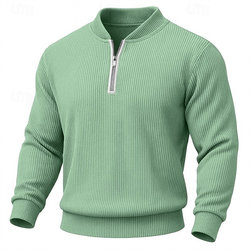 Cedric | Quarter-Zip Standing Collar Pullover