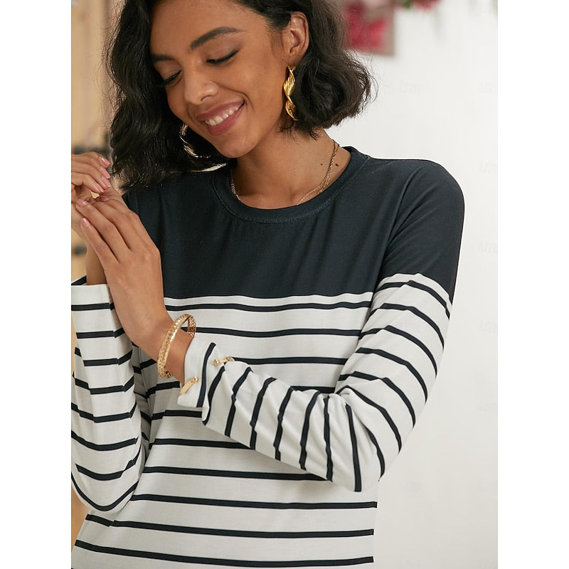 Cora | Striped Long-Sleeve Top