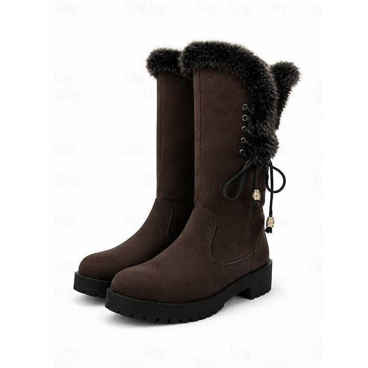 Aurora | Fur-Trimmed Knee-High Winter Boots