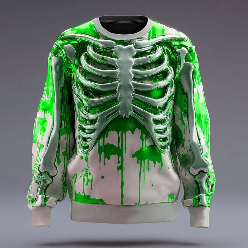Thatcher | Halloween Skeleton-Print Sweatshirt