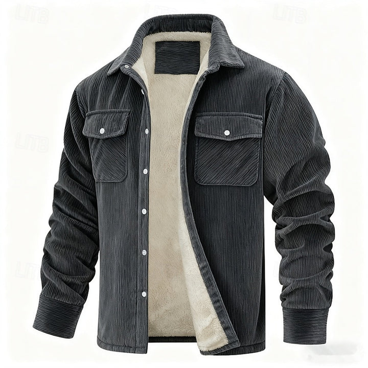 Rhodes | Fleece-Lined Ribbed Jacket