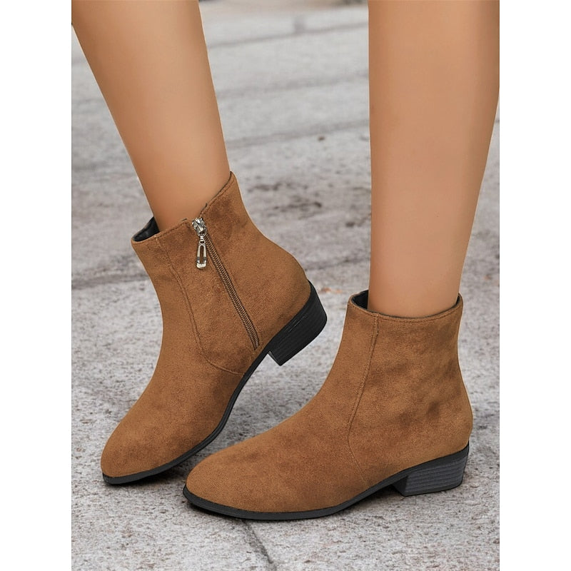 Tessa | Sleek Side-Zip Ankle Boots