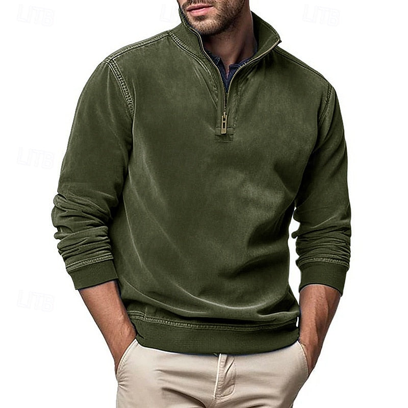 Raymond | Half-Zip Stand-Collar Sweatshirt