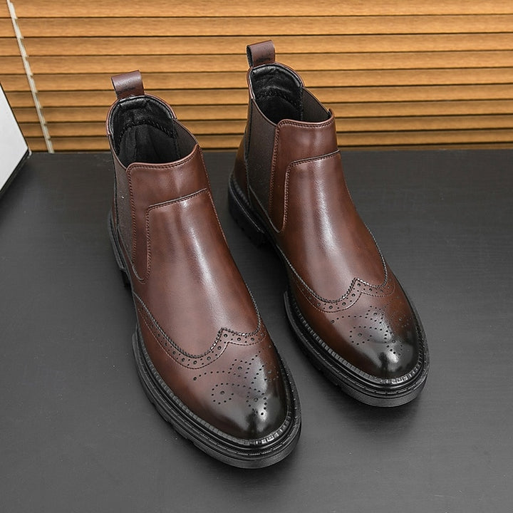 Barnaby | Refined Wingtip Chelsea Boots