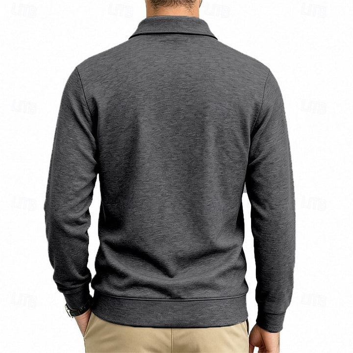Marshall | Refined Long-Sleeve Polo Shirt