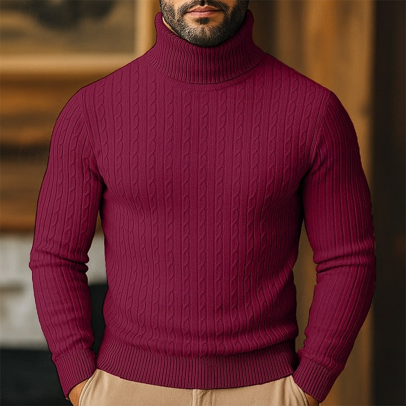 Conrad | Cable-Knit Turtleneck Sweater