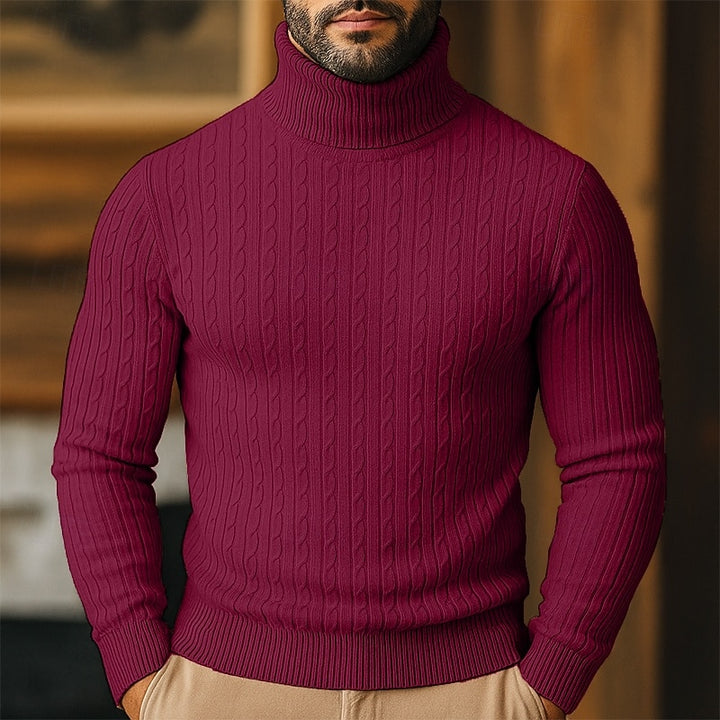 Conrad | Cable-Knit Turtleneck Sweater