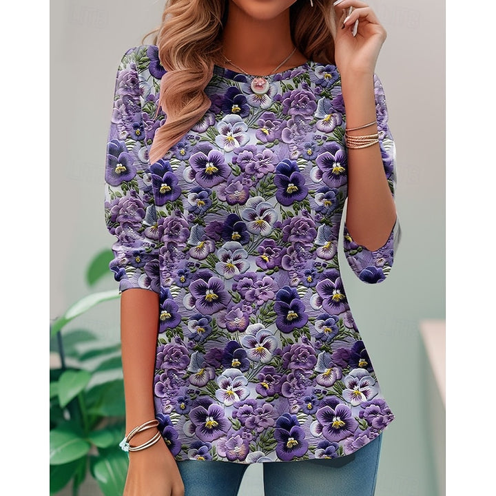 Faye | Floral Long-Sleeve Top