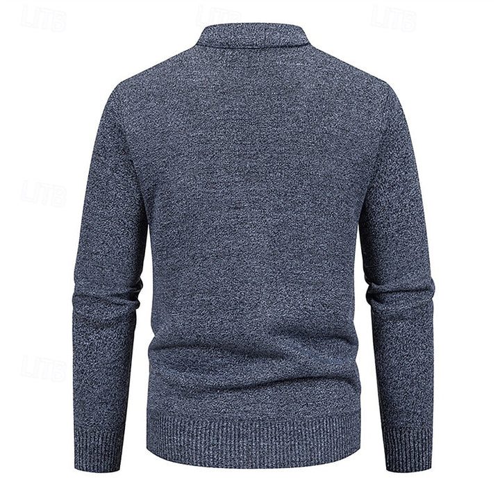 Duncan | Refined Argyle Button-Up Cardigan