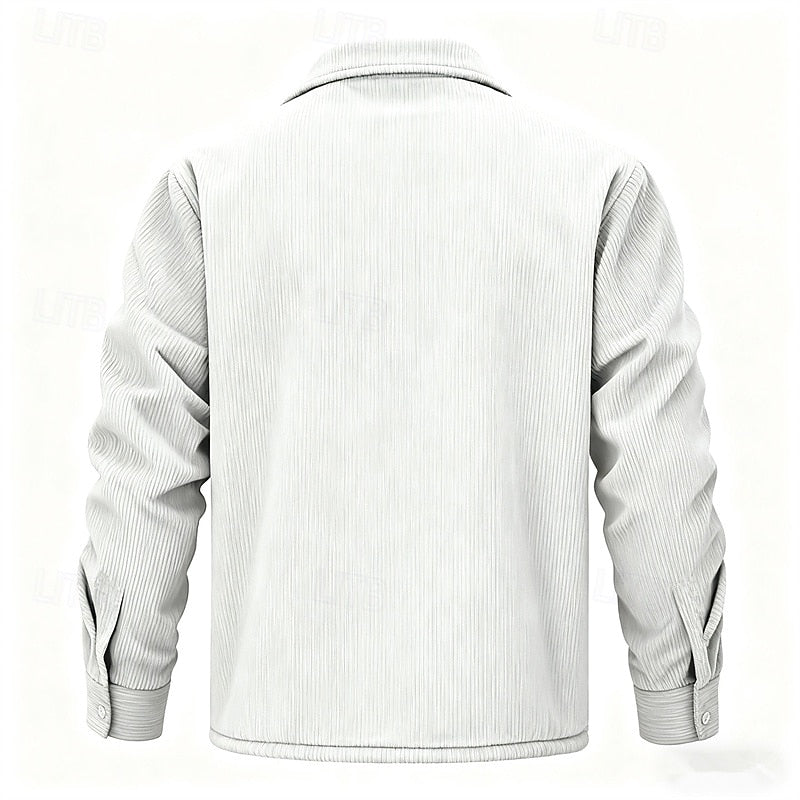 Rhodes | Fleece-Lined Ribbed Jacket