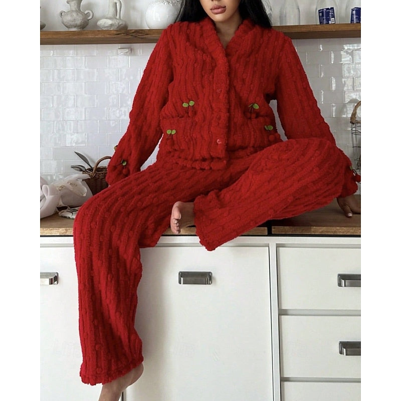 Elsie | Cozy Textured Lounge Two-Piece Set