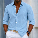 Sawyer | Ribbed Button-Up Shirt