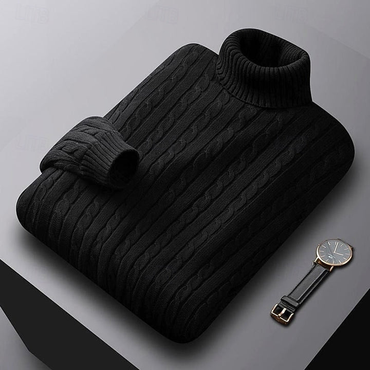 Callan | Cable-Knit Turtleneck Sweater