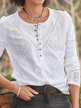 Cora | Embroidered Lace Blouse