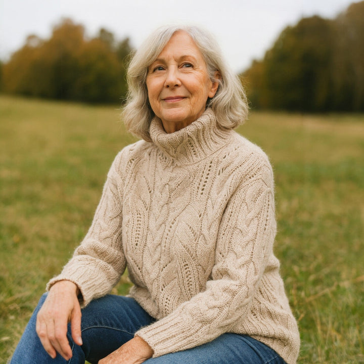 Lydia | Cable Knit Turtleneck Sweater