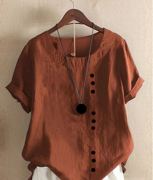 Olivia | Classic Button Detail Blouse
