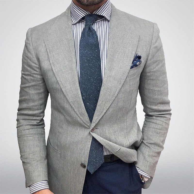 Vaughn | Refined Textured Tailored Blazer