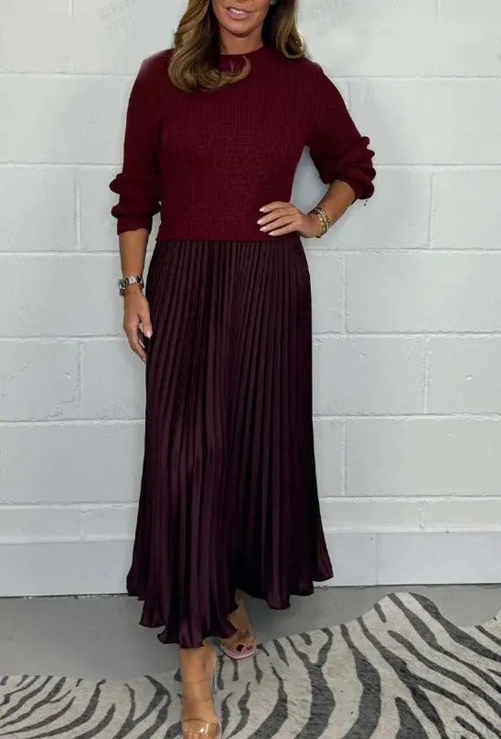 Angel | Elegant Knit Top Maxi Dress