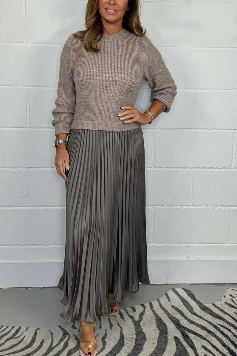 Angel | Elegant Knit Top Maxi Dress