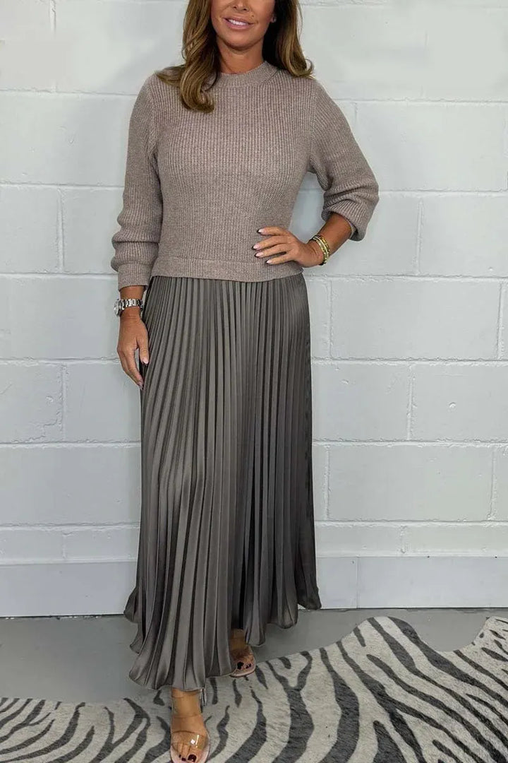 Angel | Elegant Knit Top Maxi Dress