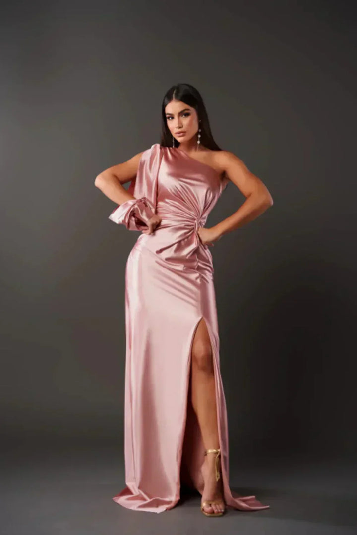 Samantha | Elegant One Shoulder Evening Dress
