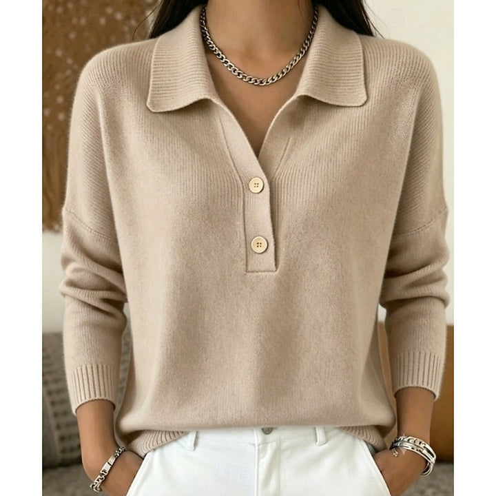 Elodie | Elegant Collared Sweater