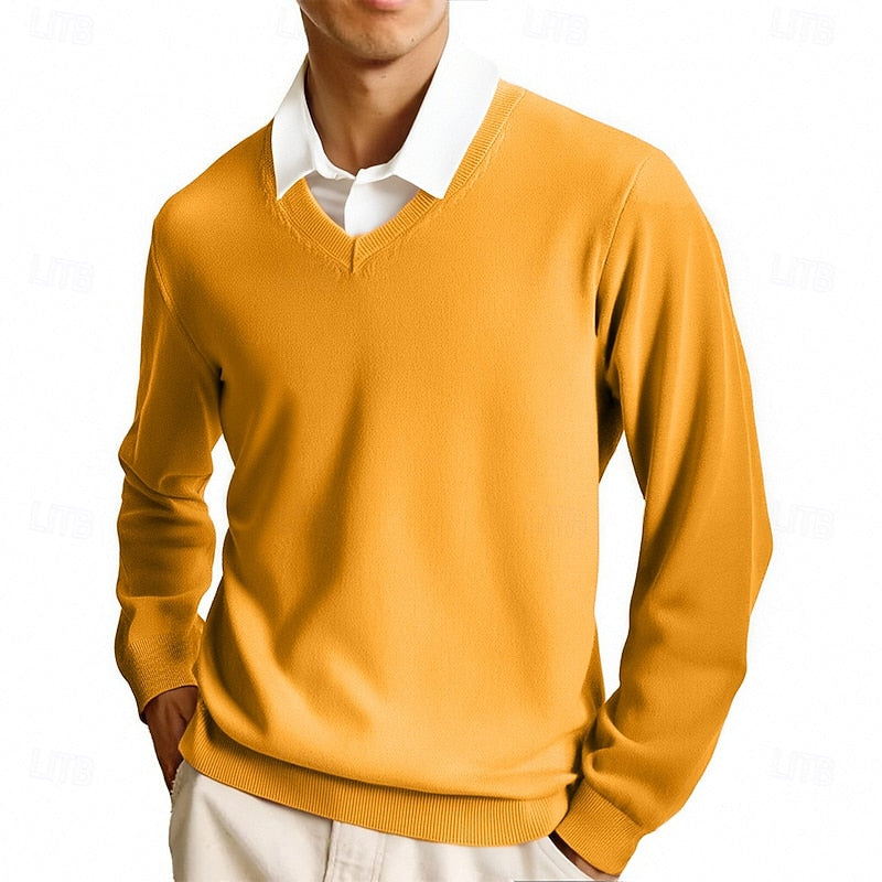 Calvin | Refined V-Neck Sweater